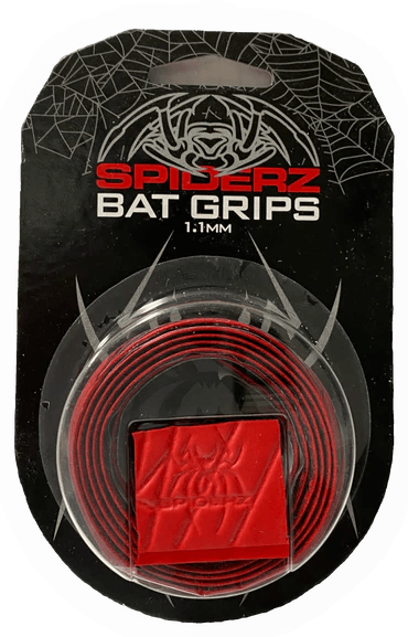 Spiderz Bat Grip (1.1 MM) - RED/RED – HB Sports Inc.