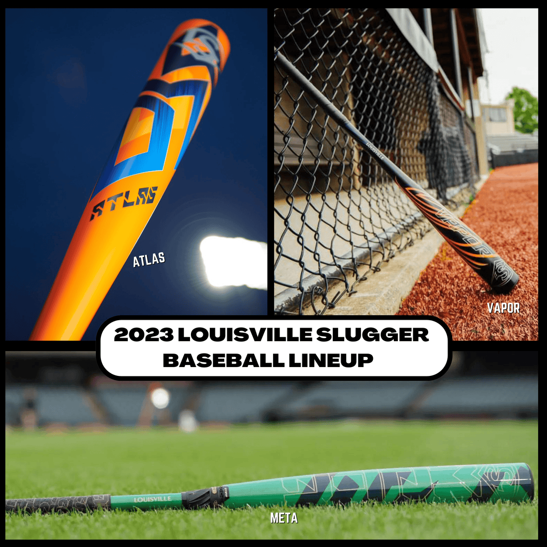 2023 Louisville Baseball Bat Lineup! Atlas, Meta and Vapor Review - Shop HB Sports