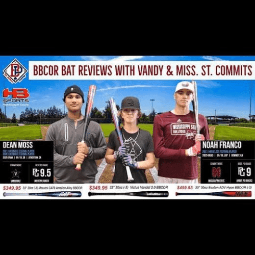 Insane BBCOR Baseball Bat Reviews with D1 Commits Dean Moss (Vandy) & Noah Franco (Miss. St.) - Shop HB Sports