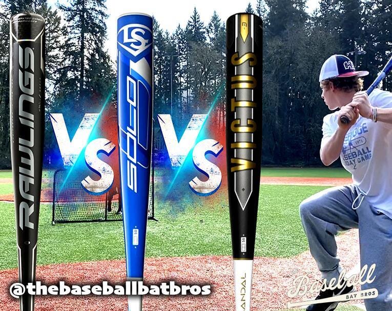 Victus Vandal vs Louisville Solo vs Rawlings VELO ACP - Which is better?? BBCOR Baseball Bat Review