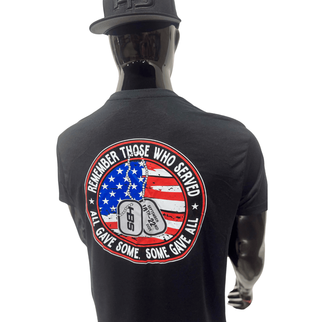 HB Lifestyle Active Wear Men's T-Shirt: Military Worlds " Remember Those Who Served "