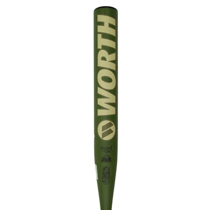 2024 Worth Bedlam Military Worlds 1 Piece XL USSSA Slowpitch Softball Bat