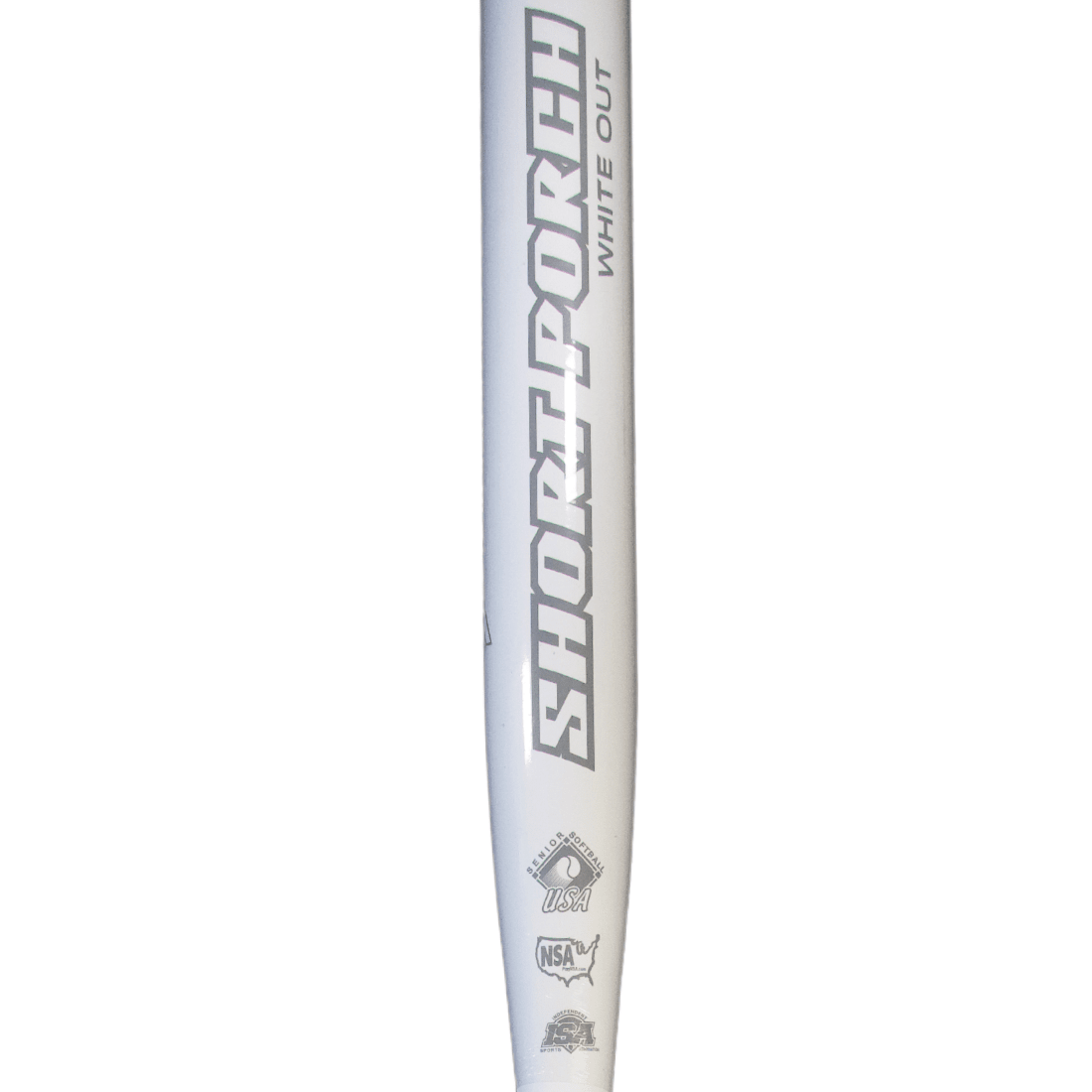 Short Porch Wig Popper Kevlar 12" End Loaded 1PC SSUSA Senior Slowpitch Softball Bat: White Out