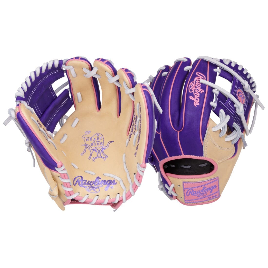 Shop 2024 Vibrant Series Rawlings Heart of the Hide 11.5" Infield Baseball Glove: PROR9342CPUP at Headbanger Sports