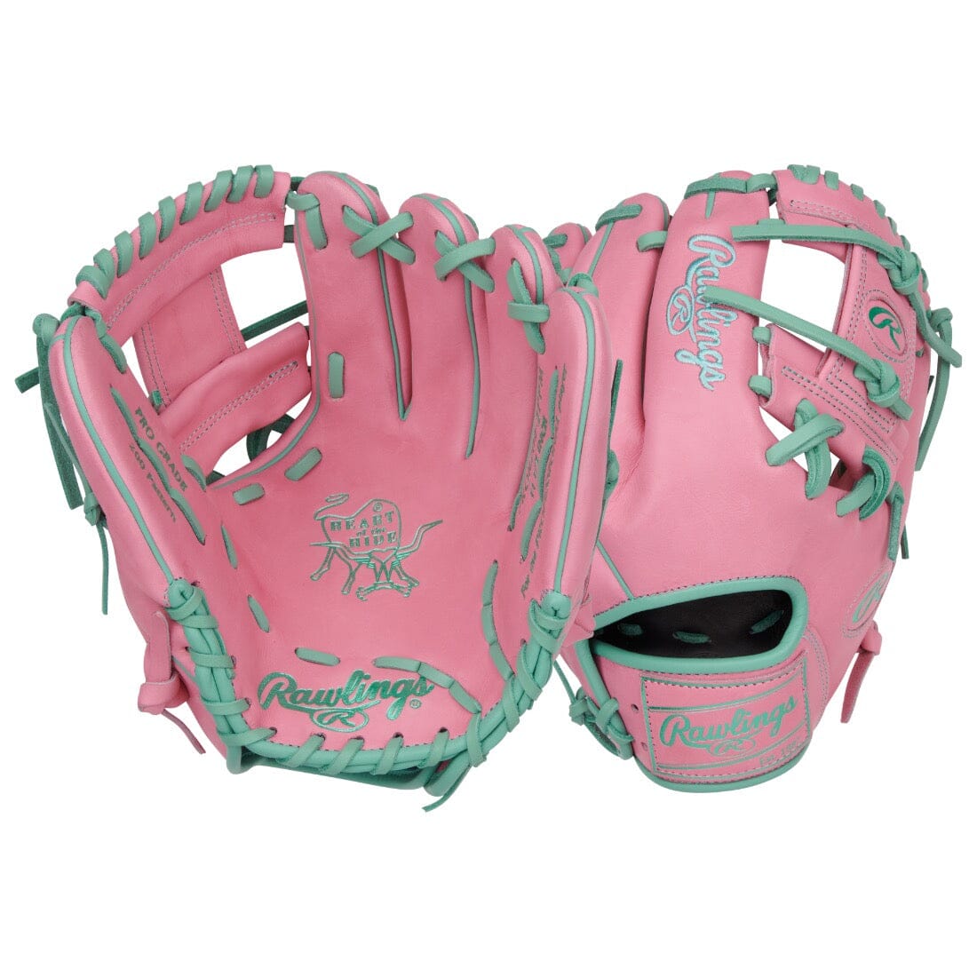 Shop 2024 Vibrant Series Rawlings Heart of the Hide 11.5" Infield Baseball Glove: PROR204-2PPM at Headbanger Sports