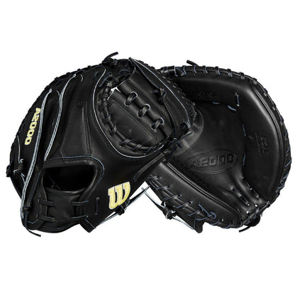 2024 Wilson Glove Day Series Black A2000 M23 33.5” Baseball Catcher’s Mitt: WBW102092335