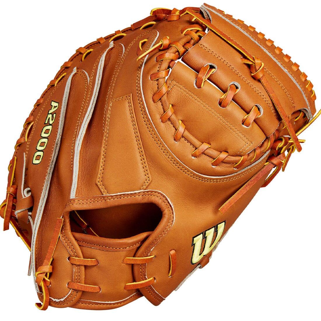 2024 Wilson Glove Day Series Saddle Tan A2000 M23 33.5” Baseball Catcher’s Mitt: WBW102094335