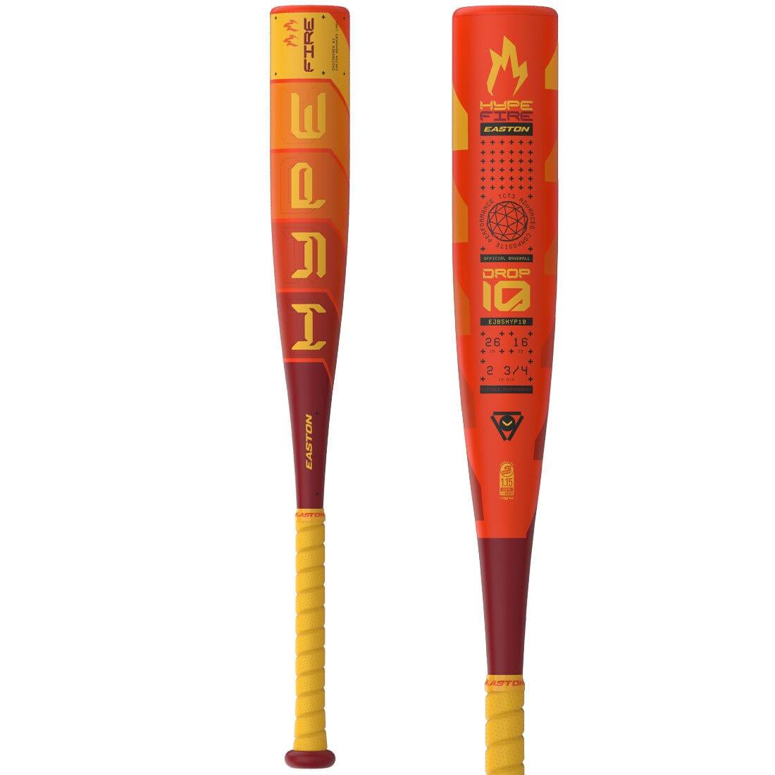 2025 Easton Hype Fire (-10) Junior Big Barrel Baseball Bat: EJB5HYP10