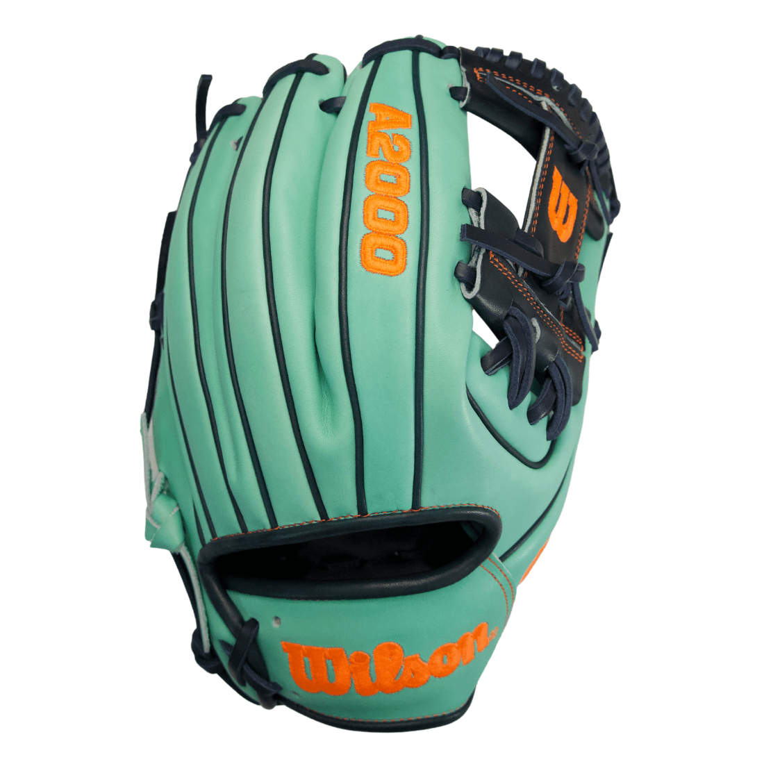 Wilson A2000 1786 "Mint Condition" 11.5" Infield Baseball Glove (Seafoam / Navy / Orange)