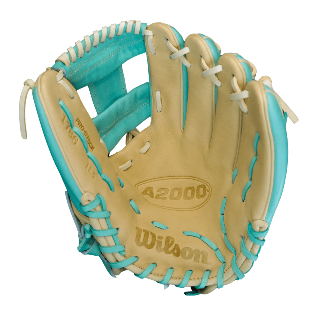 Wilson A2000 1786 "Ocean Drip" 11.5" Infield Baseball Glove (Seafoam / Blonde)