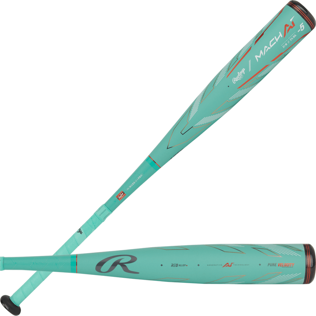 Shop 2024 Rawlings Mach AI (-5) USSSA Baseball Bat: RUT4MC5