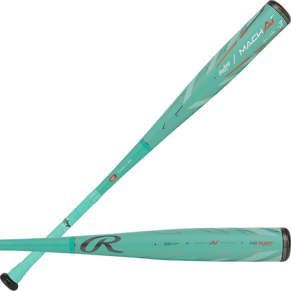 2024 Rawlings Mach AI (-3) BBCOR Baseball Bat: RBB4MC3