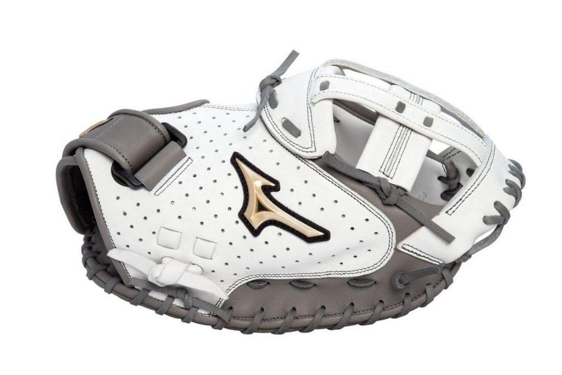 Shop Mizuno Prime Elite FP GPE-340F 34" Fastpitch Catchers Mitt: 313939.R901 At Headbanger Sports