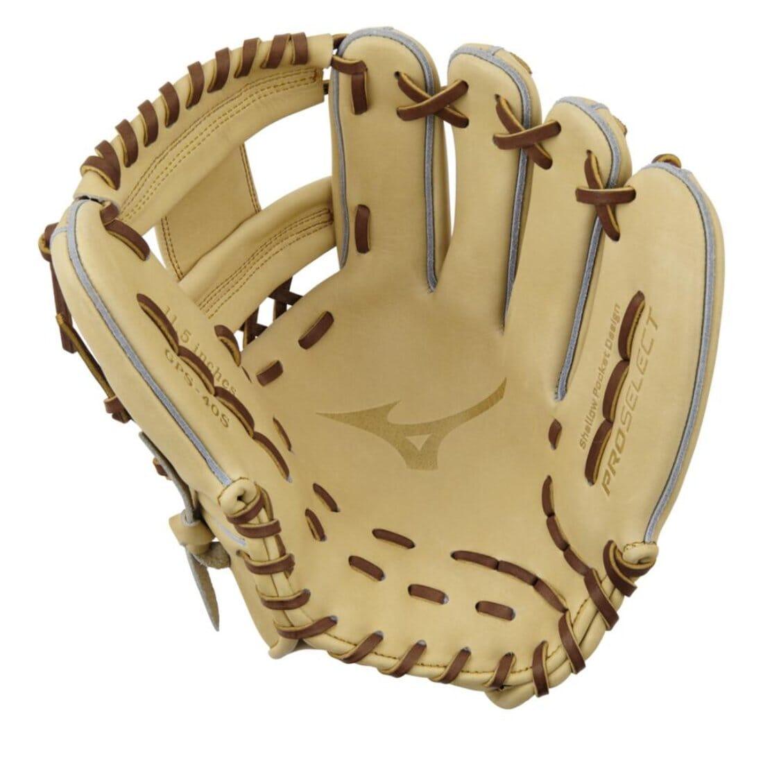 Shop Mizuno Pro Select GPS-40S 11.5" Premium Infielder Baseball Glove: 313209.RG82 at Headbanger Sports