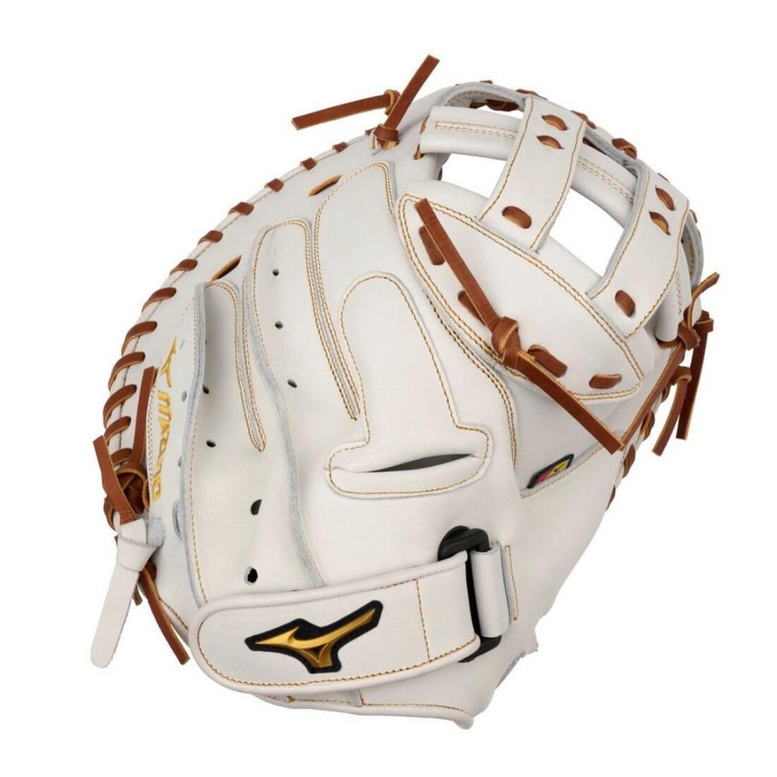 Shop Mizuno Pro Select FP GPSF-20 34.5" Premium Catchers Fastpitch Mitt: 313219.RG00 at Headbanger Sports