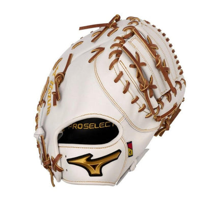 Shop Mizuno Pro Select FP GPSF-23 12.5" Premium  Fastpitch First Base Mitt: 313258.RG00 at Headbanger Sports