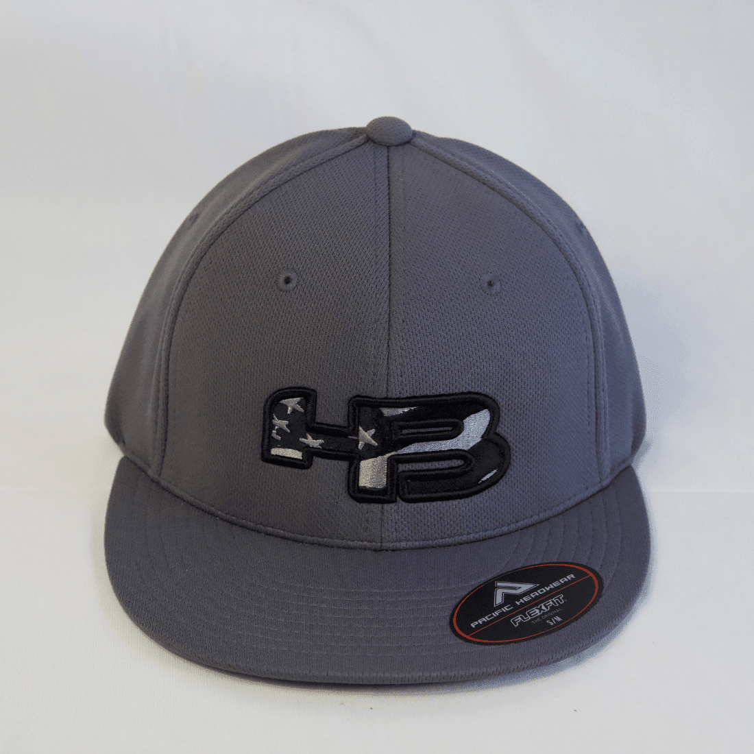 Headbanger Sports Exclusive Pacific ES342 FlexFit Hat: Blackout Patriot