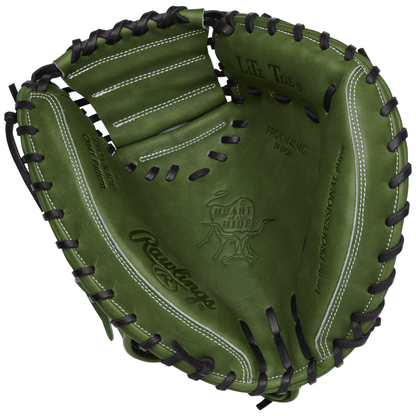 Shop Rawlings Heart of the Hide 34" Military Green Catchers Mitt: RPROCM41MG at Headbanger Sports