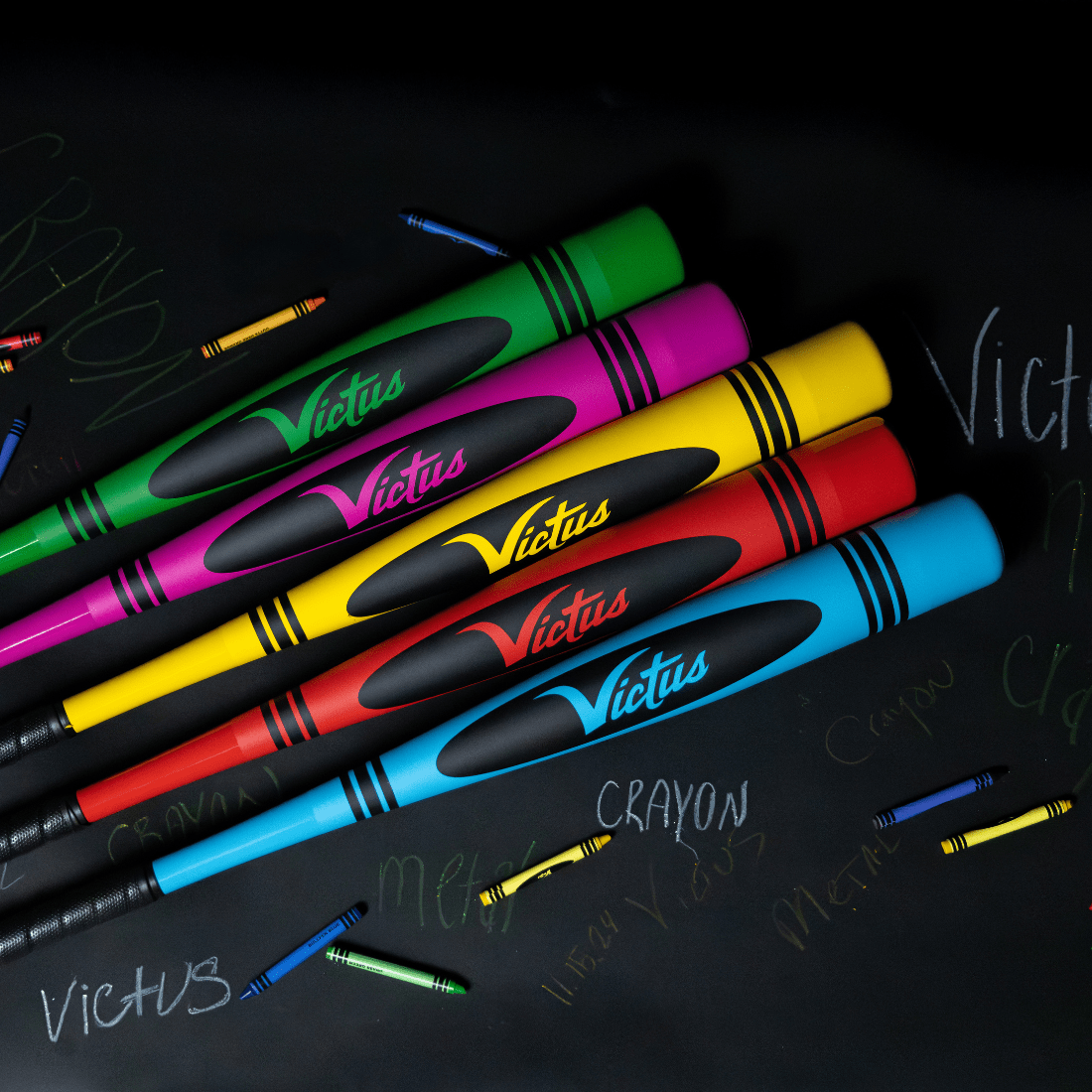 2024 Victus Vibe Crayon (-11) 2 5/8" USA Tee Ball Bat: VTBVIBC