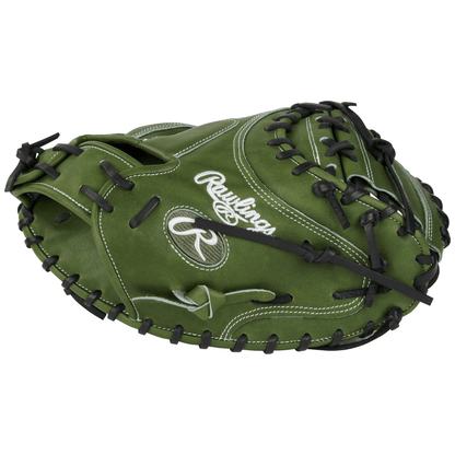 Shop Rawlings Heart of the Hide 34" Military Green Catchers Mitt: RPROCM41MG at Headbanger Sports