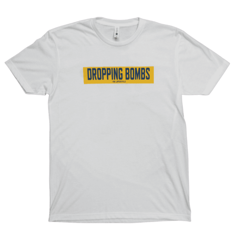 HB Lifestyle Active Wear Men's T-Shirt: Dropping Bombs for Hot Mom's - Shop HB Sports