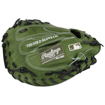 Shop Rawlings Heart of the Hide 34" Military Green Catchers Mitt: RPROCM41MG at Headbanger Sports