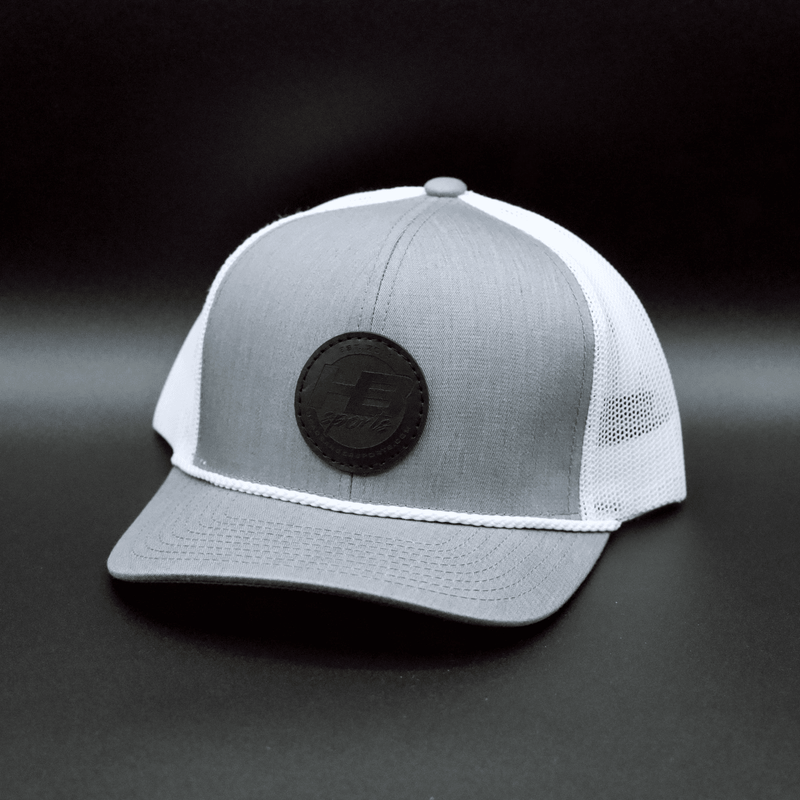 V Crown Snapback Hat Silver/Black Mesh