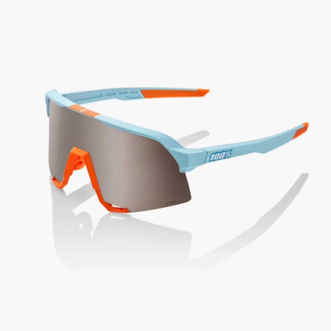 Shop 100% S3 Sunglasses Soft Tact Two Tone - HiPER® Silver Mirror Lens at Headbanger Sports