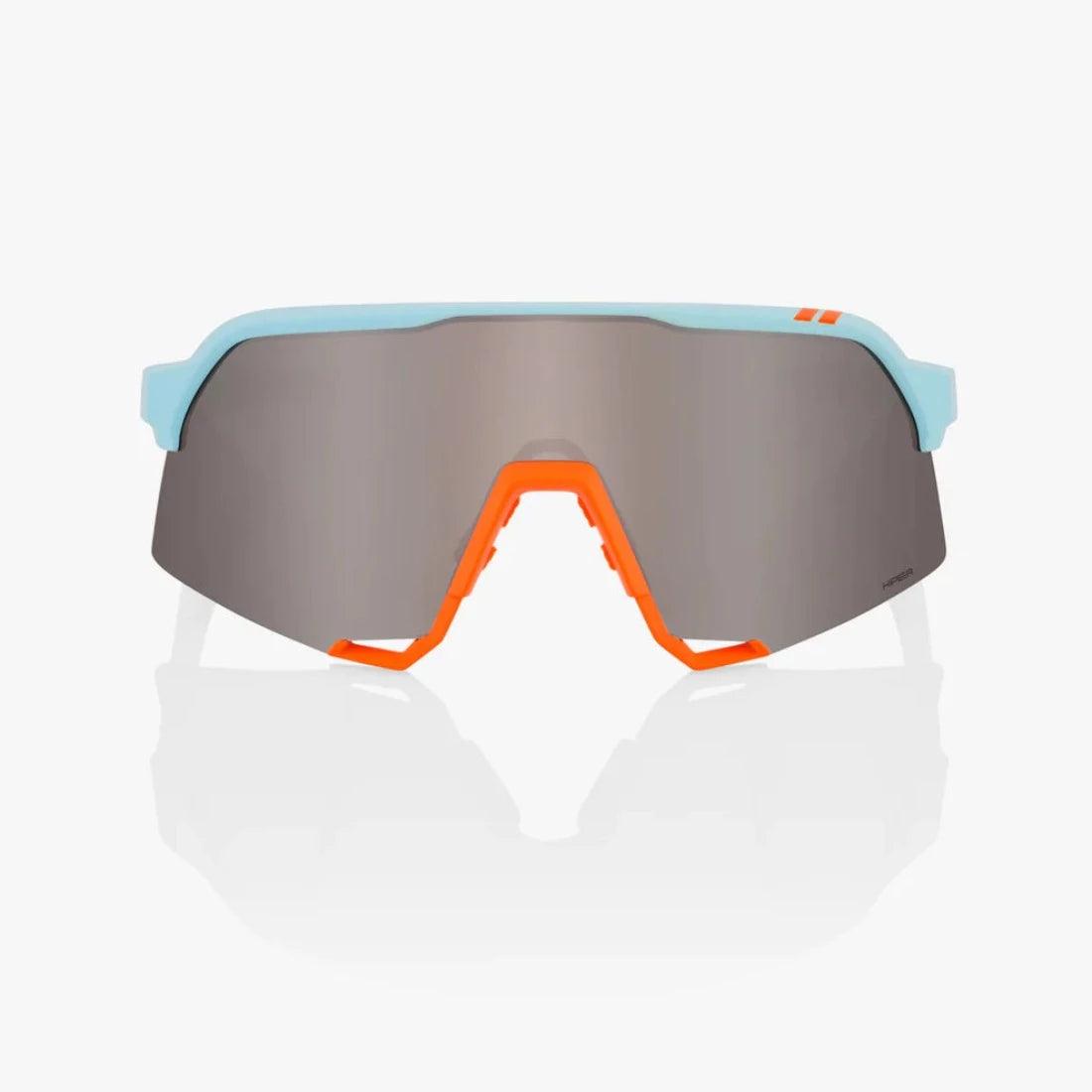 Shop 100% S3 Sunglasses Soft Tact Two Tone - HiPER® Silver Mirror Lens at Headbanger Sports