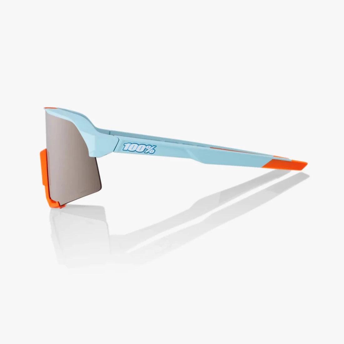 Shop 100% S3 Sunglasses Soft Tact Two Tone - HiPER® Silver Mirror Lens at Headbanger Sports