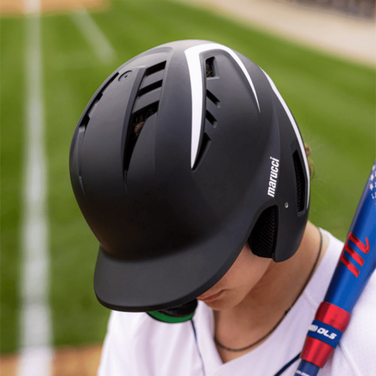 Marucci Duravent Two Tone Baseball Batting Helmet w/ Jaw Guard