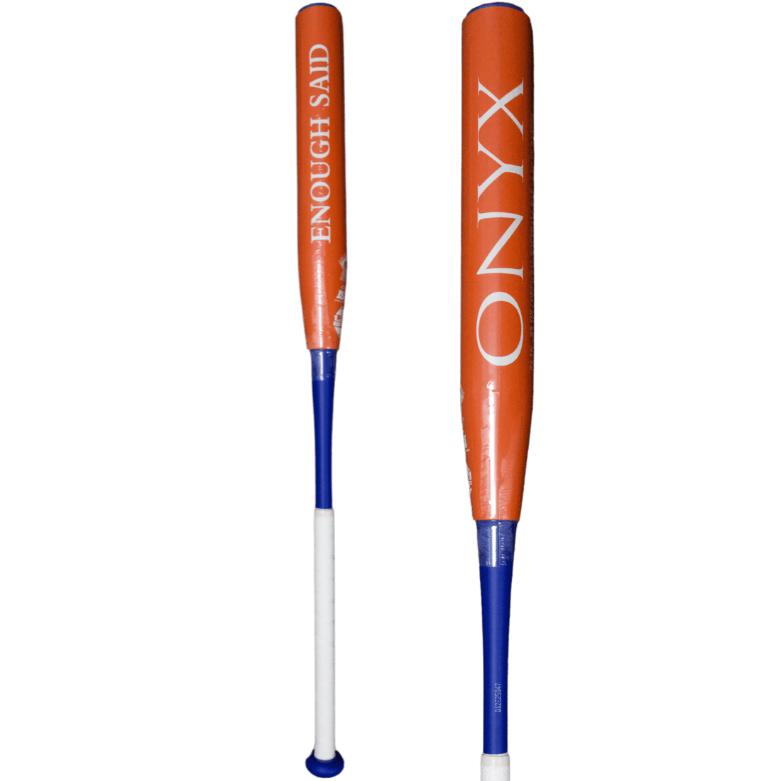 2024 Onyx 12" Enough Said Senior Softball Bat: Orange & Blue