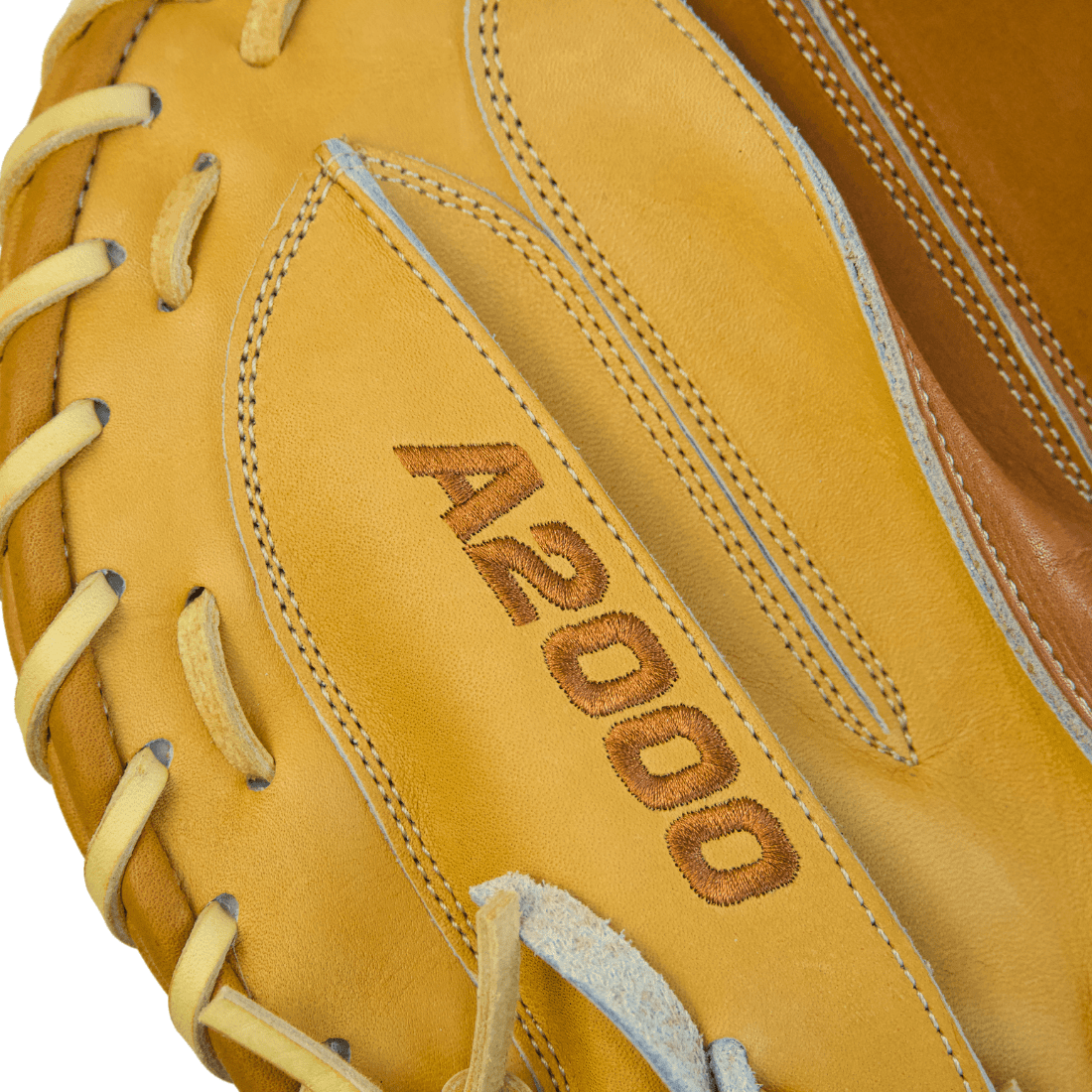 Wilson A2000 CM33 "Golden Era" 33" Baseball Catcher's Mitt: Saddle Tan and Blonde