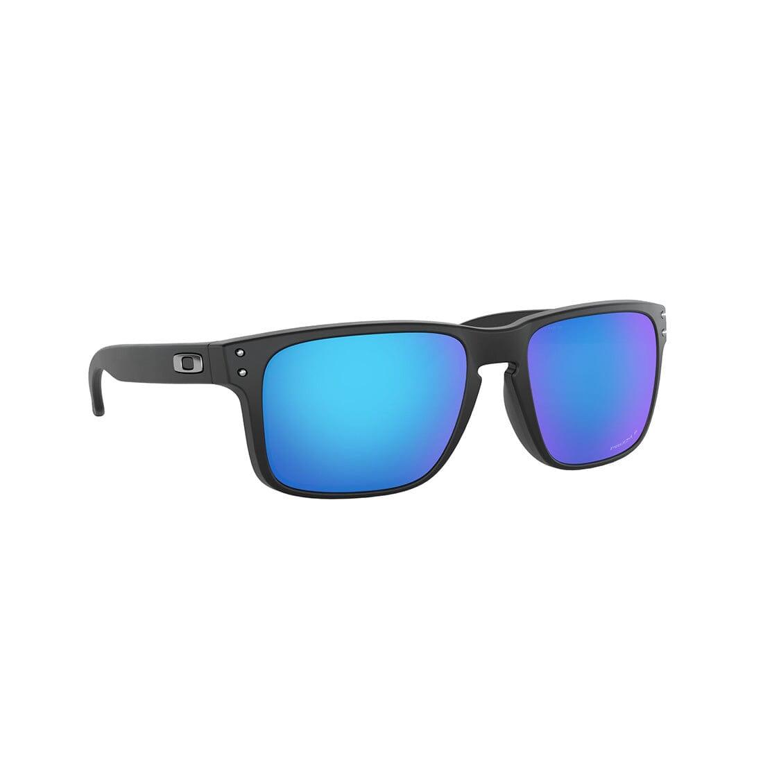 OAKLEY HOLBROOK Sunglasses Matte Black: Prizm Sapphire Polarized