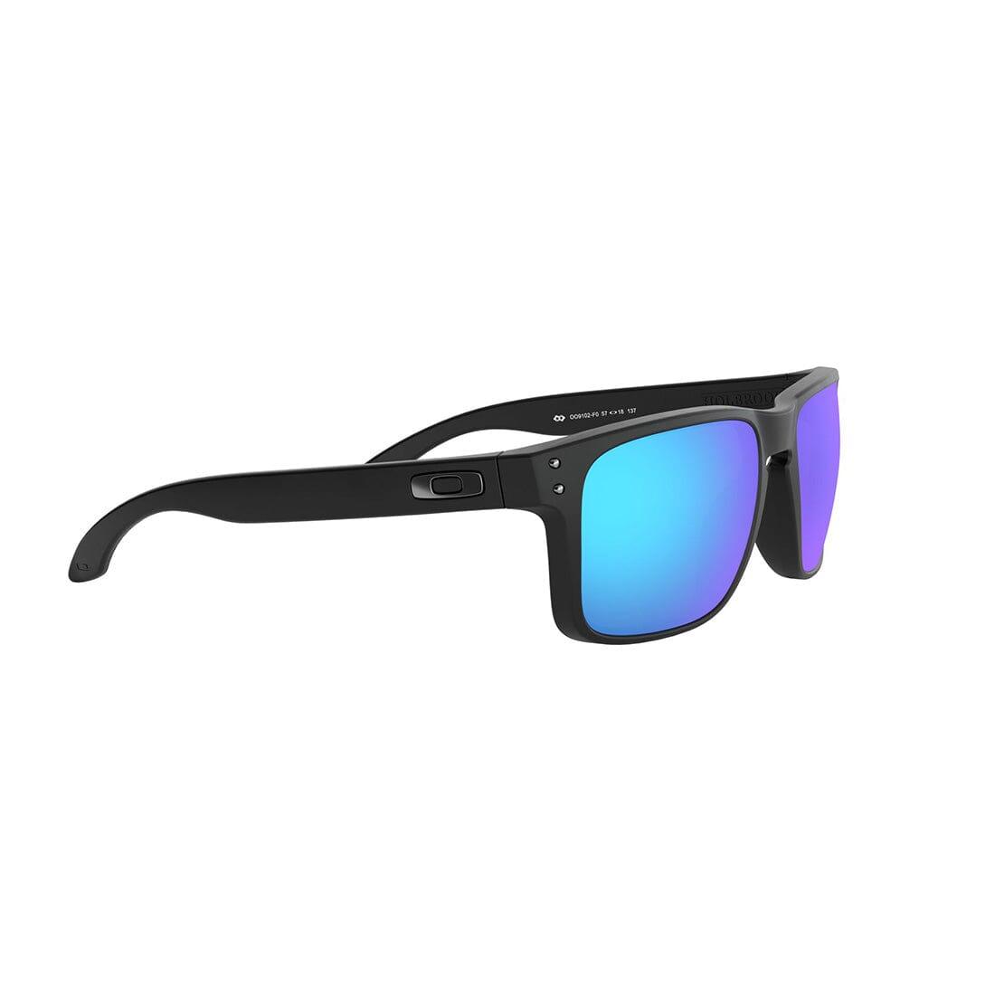 OAKLEY HOLBROOK Sunglasses Matte Black: Prizm Sapphire Polarized