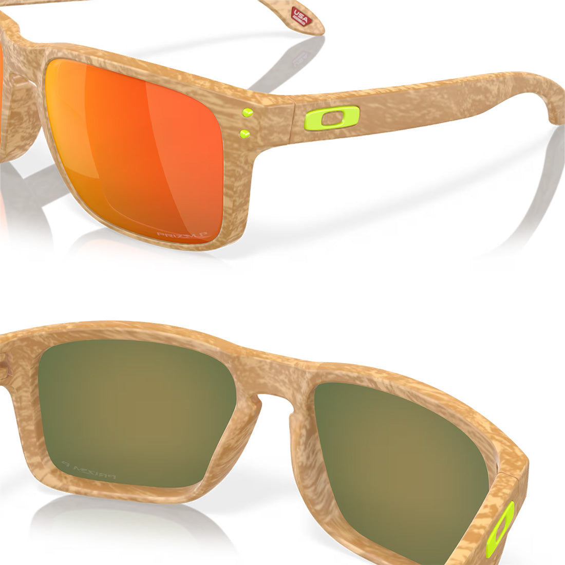 Oakley Holbrook Coalesce Collection Matte Stone Desert Tan: Prizm Ruby Polarized