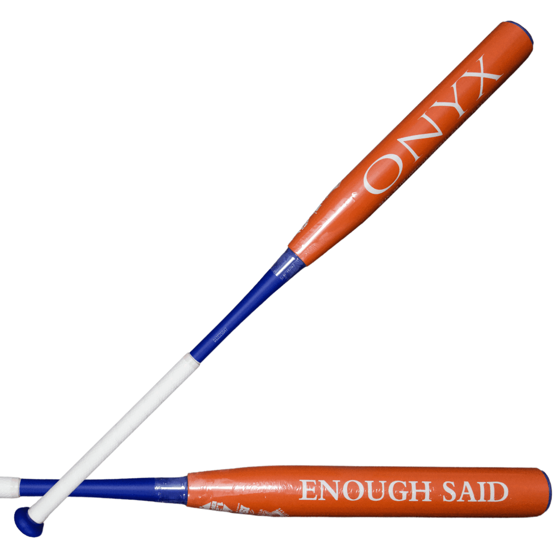 2024 Onyx 12" Enough Said Senior Softball Bat: Orange & Blue