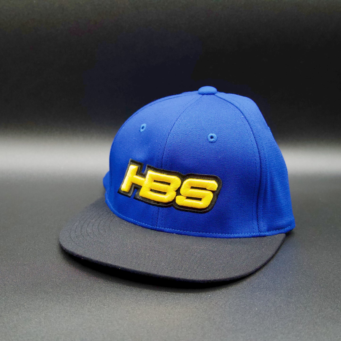 HB Sports (HBS Logo) Exclusive Custom 9D4 Fitted Flexfit Baseball and Softball Hat: Trident