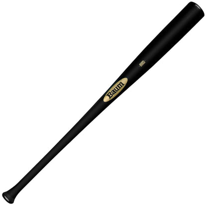 BAUM Bat Gold Stock (-3) Maple Baseball Bat w/ Flared Handle: BBMFGSTOCKPRO-BK