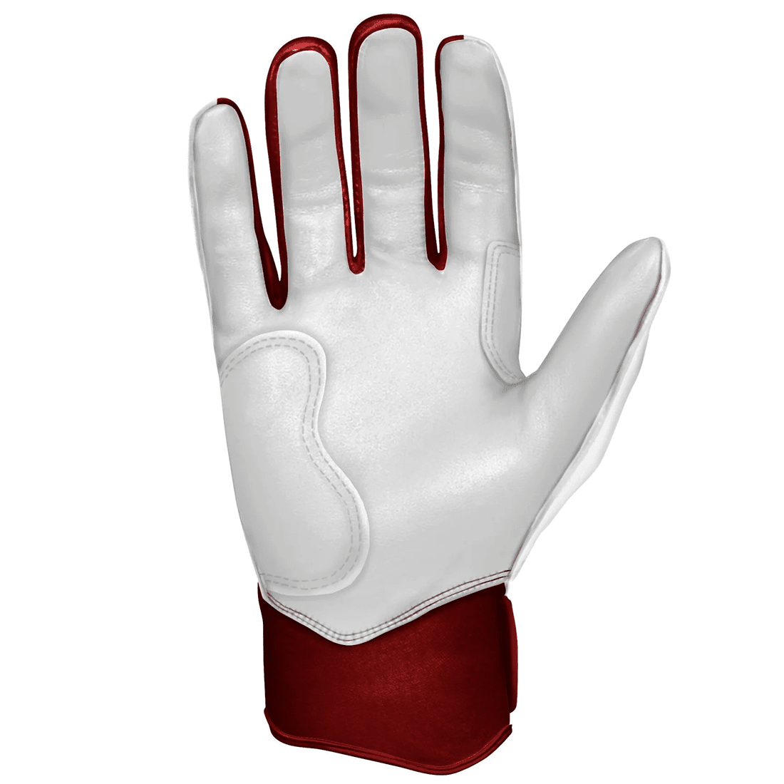 Bruce Bolt Premium Pro Chrome Series Short Cuff Batting Gloves: Maroon