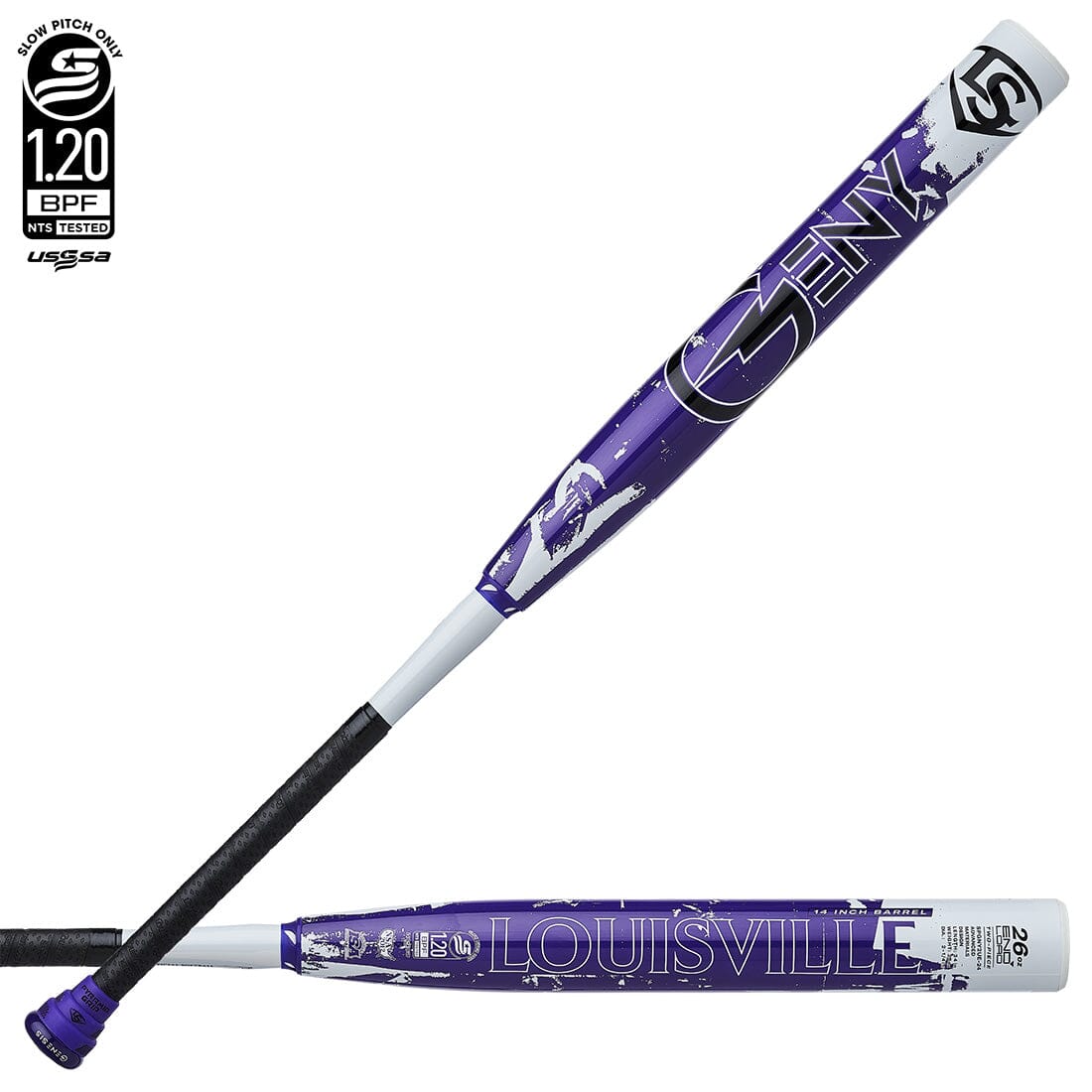 2024 Louisville Slugger Genesis 14" 2PC Endload USSSA Slowpitch Softball Bat: WBL2955010