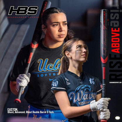 The 2024 -8 Ghost Advanced is hotter than anything else in softball, thanks to Double Barrel 3 technology and finely tuned swing weight. Rise above the competition!