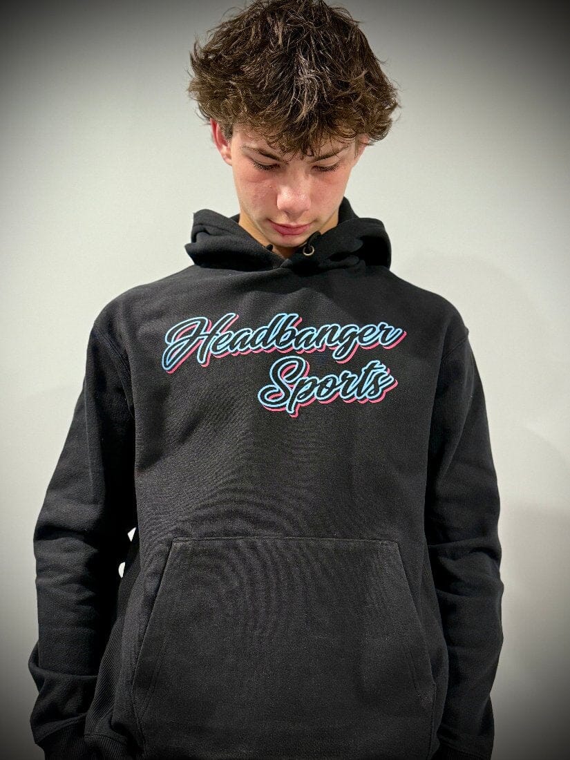 Shop Headbanger Sports Heavyweight Fleece Line Hoodie: Miami Nights at Headbanger Sports