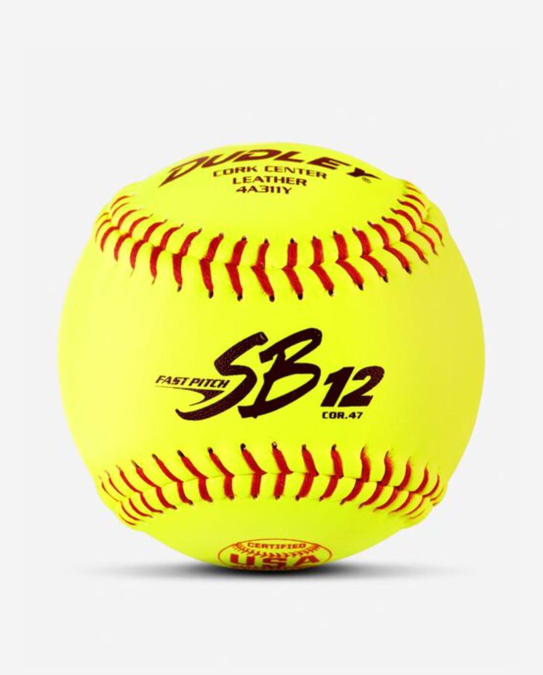 Shop Dudley 12" USA SB 12 Fastpitch Softball (Dozen): 4A311Y at Headbanger Sports