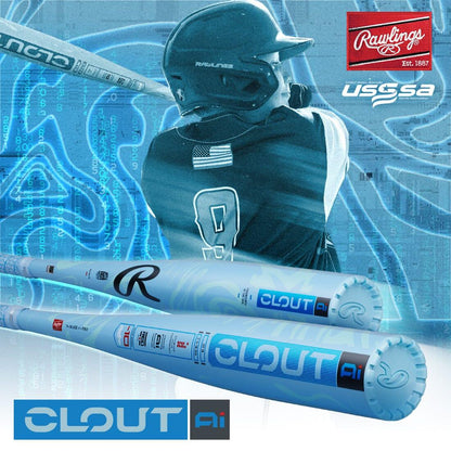 2025 Rawlings Clout AI 2 3/4" USSSA Baseball Bat: -10, -8