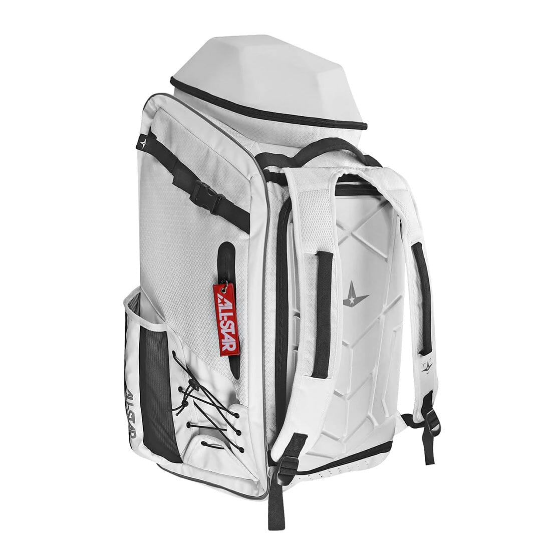 White All-Star MVP Pro Batpack: BBCBP. Available in both White and Black. Designed for both Baseball and Softball players. 