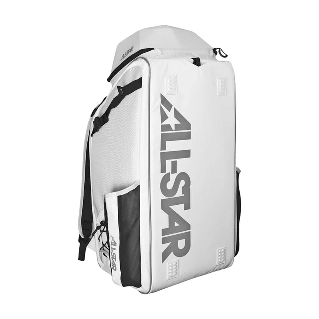 White All-Star MVP Pro Batpack: BBCBP. Available in both White and Black. Designed for both Baseball and Softball players. 