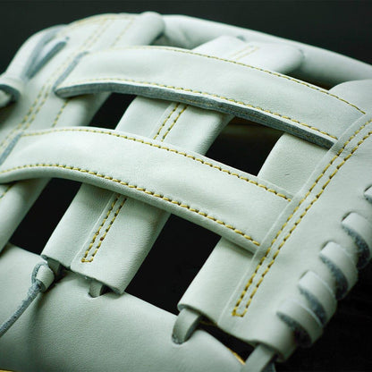 Shop the Miken Gold Pro Series 13.5" White Slowpitch Softball Fielding Glove: PRO135-WG at Headbanger Sports