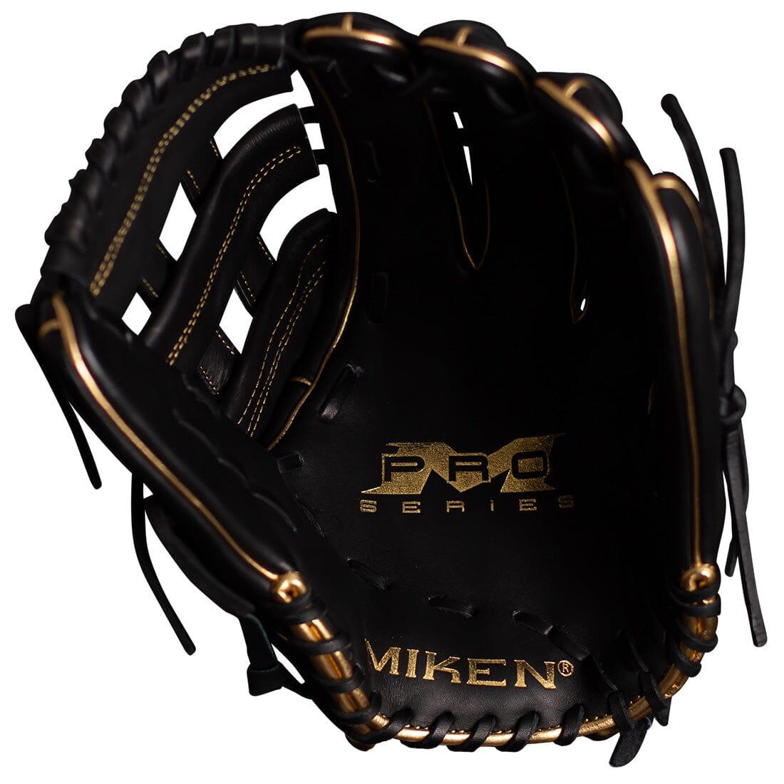 Shop the Miken Gold Pro Series 13" Black Slowpitch Softball Fielding Glove: PRO130-BG at Headbanger Sports