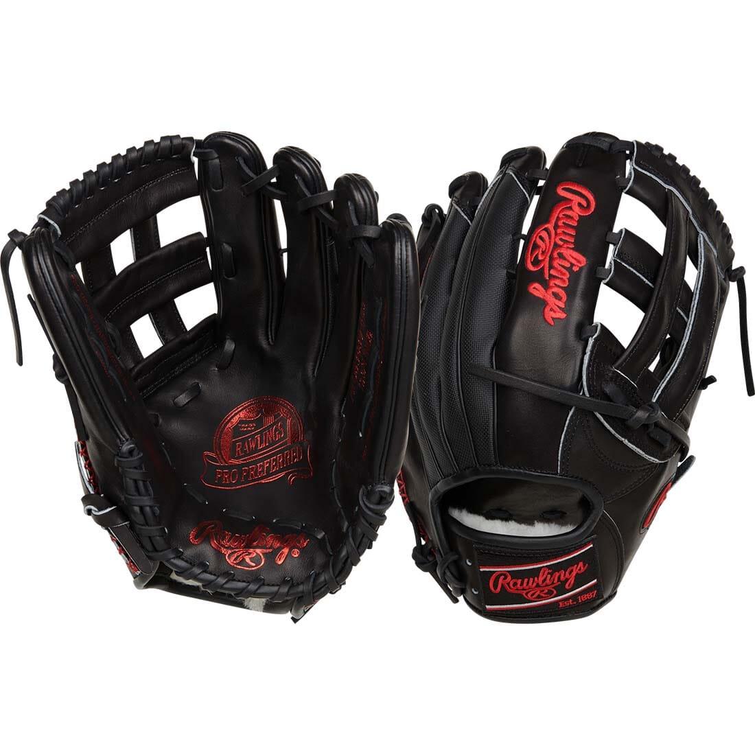 Shop the Rawlings Pro Preferred 12.75" Outfield Baseball Glove: RPROS3039-6BSS at Headbanger Sports